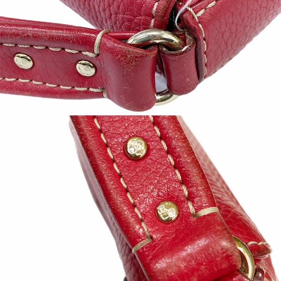 Kate Spade Vintage Bag in Deep Red Pebble Leather - Picture 8 of 16